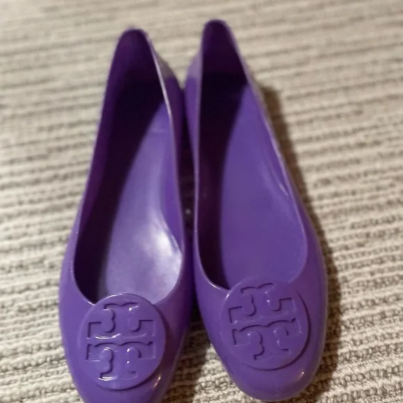 Tory Burch Reva Jelly Purple Flats- size 9.5 - Picture 1 of 3